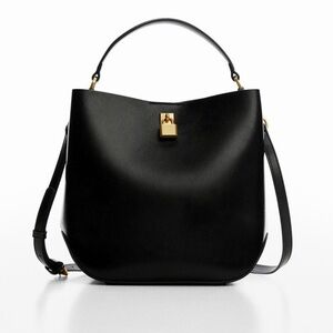 Mango Padlock Shopper Bag